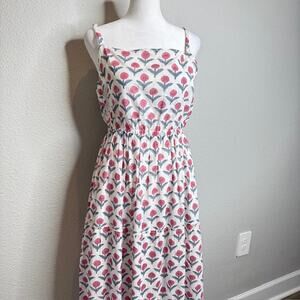 Mer St. Barth NEW Tiered Giselle Maxi Dress Pink Med